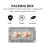 100Stk Einweg Sushi Verpackungsbox Kuchen Mitnahmebehälter 9