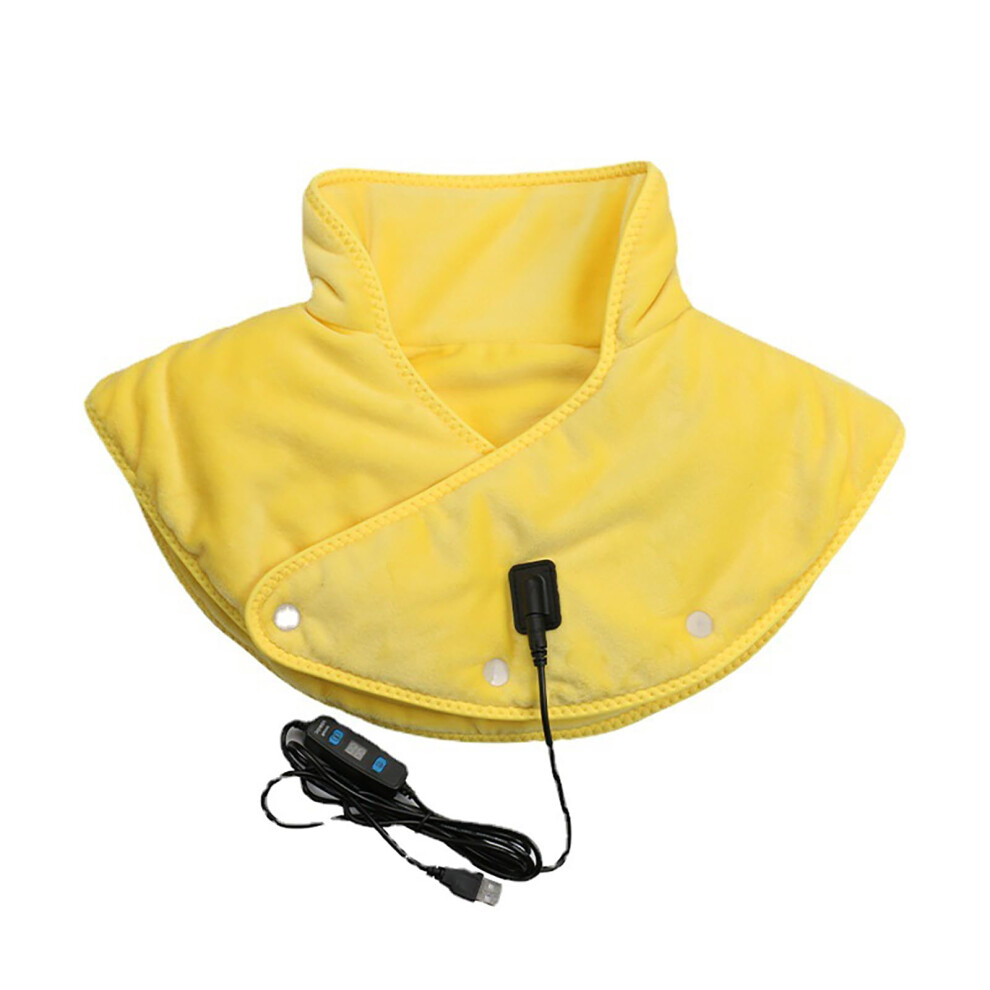 Heated Neck And Shoulder Pad With Three Temperature Settings For Tension Relief And Warmth