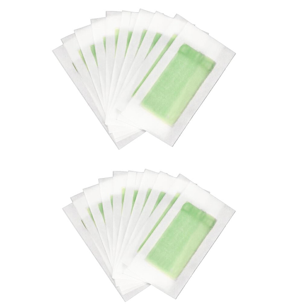 Hair Removal Wax Strips - 20 Pcs, Body and Facial Epilation Strips for Leg, Arm, Face, Upper Lip, Cheek, Chin