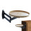 Wall Mounted Table Rotating Bedside Floating Desk 11.81-Inch Space-Saving Fold-Down Retractable Workstation For Bedroom 1