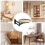 Wall Mounted Table Rotating Bedside Floating Desk 11.81-Inch Space-Saving Fold-Down Retractable Workstation For Bedroom 5