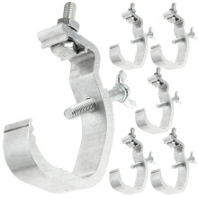 Stage Light Clamp 6-Piece Kit Quick Release Wrap-Around Aluminum Alloy Clamp For Stage Spotlights And Events