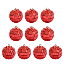 Duurzaam schuim kerstornament reflecterende-Rood 3cm