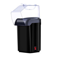 Mini Popcorn Machine 1200W BPA Free Food Grade Electric Air Popper Popcorn Maker For Home Black