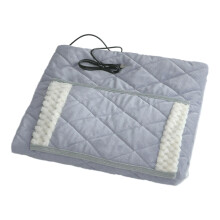 Heated Blanket With Pocket Portable Electric Blanket USB Heated Washable Soft Plush Silver 60x80cm