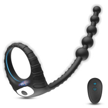 Vibrating Cock Ring USB Rechargeable Silicone For Men G-Spot Stimulation, Vibration Modes, Electric Stimulation