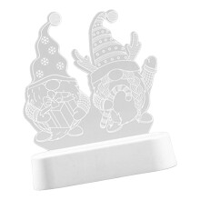 Gloeiende acryl kerstbeeldje lichte LED-verlichte-Type E