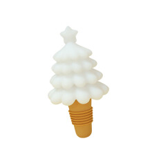 Festives Silicones Wine Bottle Stopper Creative Christmas-White