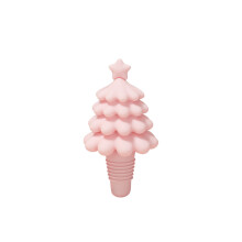 Silicones Wine Stopper Christmas Tree Wine Sealer Bottles-Pink