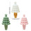 Christmas Tree Shape Silicones Wine Stopper Secures Seal-Green 4