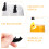 12 Pièces Marqueurs Verre Silicone Forme Chat Pour Tasse Vin 6