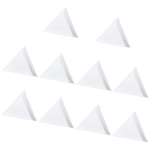 10 placas triangulares plástico recoger y accesorios