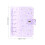 Loose-Leaf Notebook Cover Office Notepad PVC Case Personal Binder 10