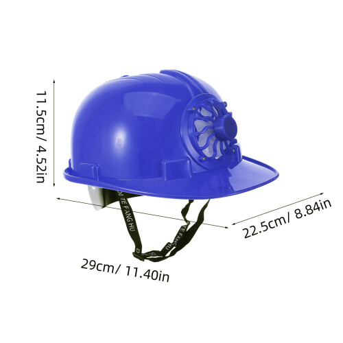 Capacete De Segurança Solar Com Ventoinha Para Construção 1