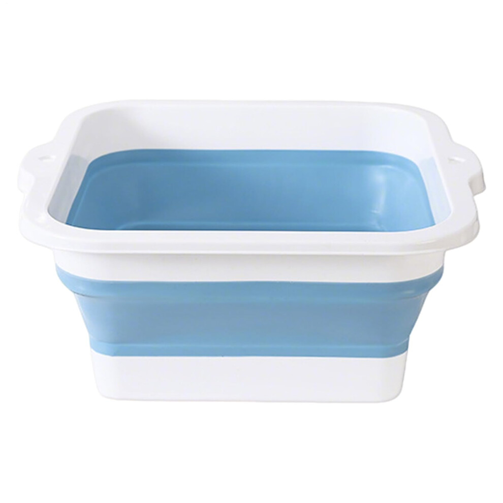 Foot Bath Basin Foldable Anti-Slip Foot Soaking Bucket With 168 Massage Convex Points, Large Blue Tub For Home Spa