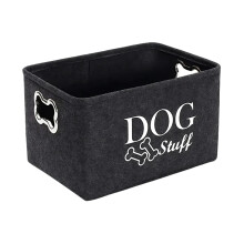Dog Toy Storage Basket Large Capacity Rope Basket With Handles, Dog Toy Holder, Cat Toy Bin For Living Room And Bedroom