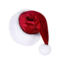 Christmas Headwear Thicken Plush Perfect for the-Burgundy
