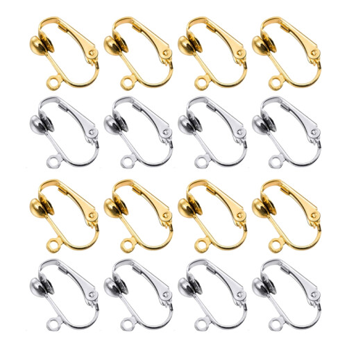 40 . pendientes ajustables sin perforar, joyería