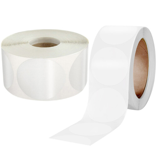 2 pegatinas transparentes 38 mm para sellar sobres