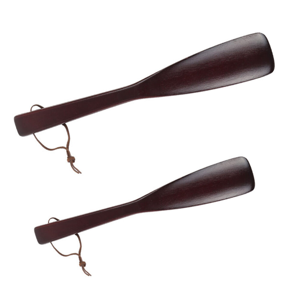 2 Pezzi Scarpe In Legno, Cucchiaio Portatile Per Indossarle-image