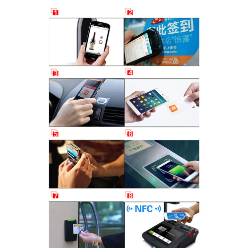 20 Pezzi Tag Nfc Vuoti Ntag215 Ic Contatto Smart (Bianco) 1