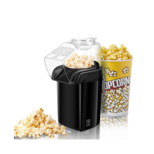 Popcorn Maker Hot Air Popcorn Maker With Measuring Cup No Oil Needed Fat Free 1200 W Black