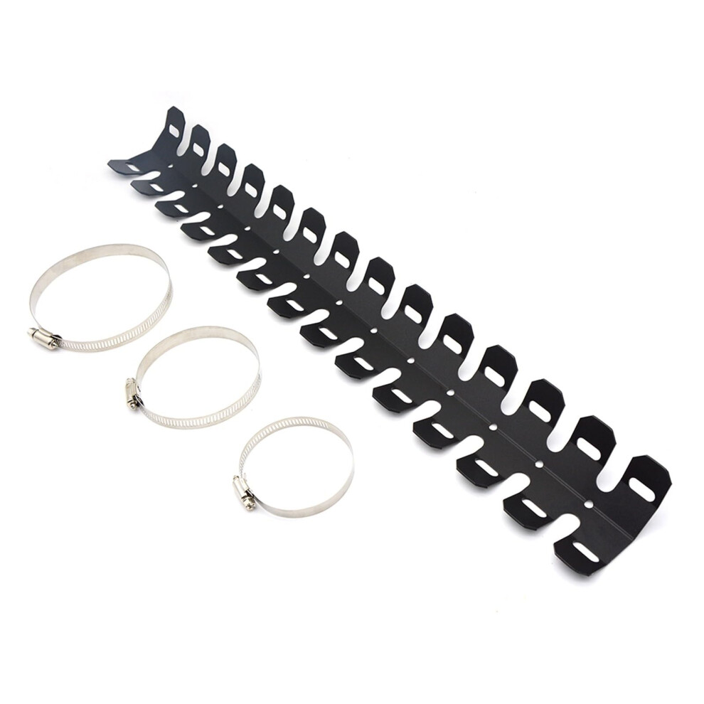 Motorbike Exhaust Insulation Cover For Suzuki Katana Gsx600f Gsx750f Rf900r Sv650s 490Mm Heat Shield Guard Black 9354506413323