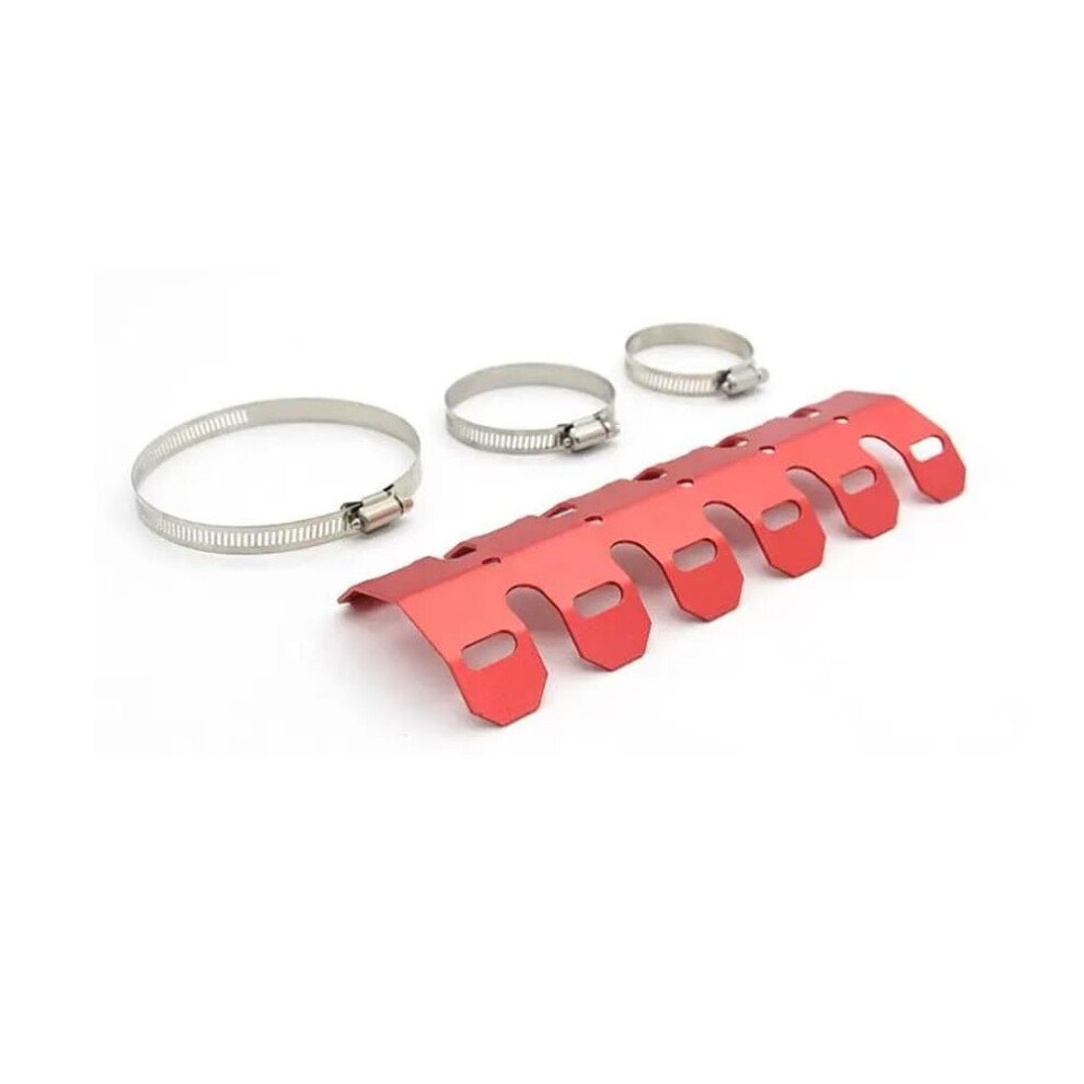 Motorcycle Heat Shield For Front Manifolds And Exhaust Anti-Scalding Cover Heat Sink Red 9084446511109