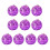 Reflective Foam Christmas Tree Decoration Mirror-Purple 3cm 1