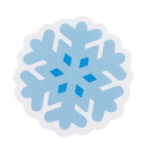 Soft Cleaning Sponge Cartoon Pattern For Kitchen And-snowflake