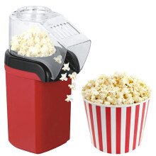 Hot Air Popcorn Popper Electric 1200W With Measuring Cup And Top Lid For Home Movie, Family, Party