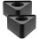 micrófono portátil triangular de abs para entrevistas 2 negro 11