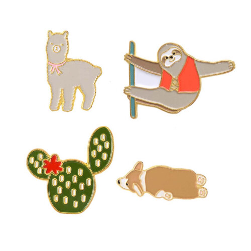 De 4 Broches De Alpaca Y Para 1