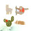 De 4 Broches De Alpaca Y Para 3