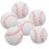 6 Palline Allenamento Softball PU per 3