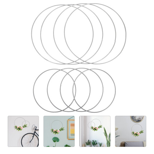 8 unid - arquinhos com assombração, flores, argolas metal e macramê diy 2