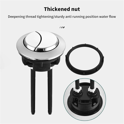 Toilet Flush Button Universal Dual Flush Round Water Tank Button Model A1 Replacement Push Button 1