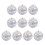 Festival-Weihnachtskugel-Ornament, tragbarer-Silber 5cm 1
