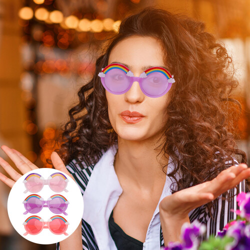 3 Unidades Gafas De Sol Plástico Para Niño ( , Rosa, ) 1