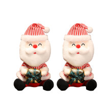 Hochwertige Weihnachtsmann-Plüschpuppe-Rot gestreiftes Modell
