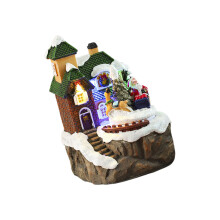 Weihnachtshütten-Spieluhr für Männer, Frauen, Kinder,-B