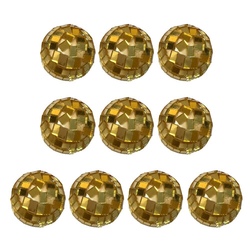 Helle, reflektierende Weihnachtsdekoration,-Gold 4cm