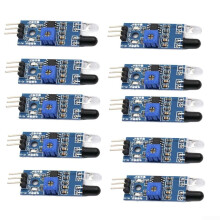 10PCS Adjustable Range For IR Sensors Obstacle Detection For Robots Module Kit Compatible With Arduino Raspberry Pi