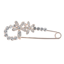 1Gouden Flower Breast Pin Crystal Broche Accessoires