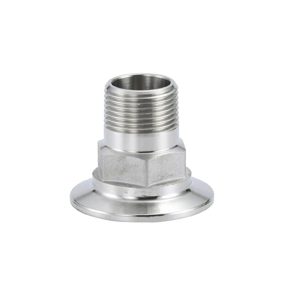 Ss304 Stainless 3/4 Inch Bspt Male Threaded K50.5 Dn20 Tri Clamp Adapter Sanitary Tri Clamp Fitting Bspt Male Connector 9084446511925