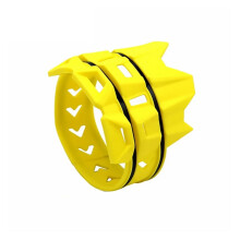 Motorcycle Exhaust Tail Pipe Protector 85-530CC Round System Compatible Universal Parts Yellow