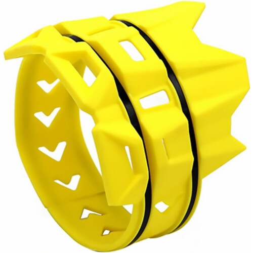 Motorcycle Exhaust Tail Pipe Protector 85-530CC Round System Compatible Universal Parts Yellow 2