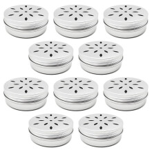 Dog Fragrance Training Boxes Pack Of 10, Odour Cans, Round Metal Cans With Ventilation Holes, Odour Control Training