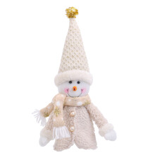Bottle Cover Santa Figure Polyester Fabric Festive Home-snowman