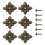 6 Set Punti Da Tappezziere Scatola Patch Decorativi Per 5